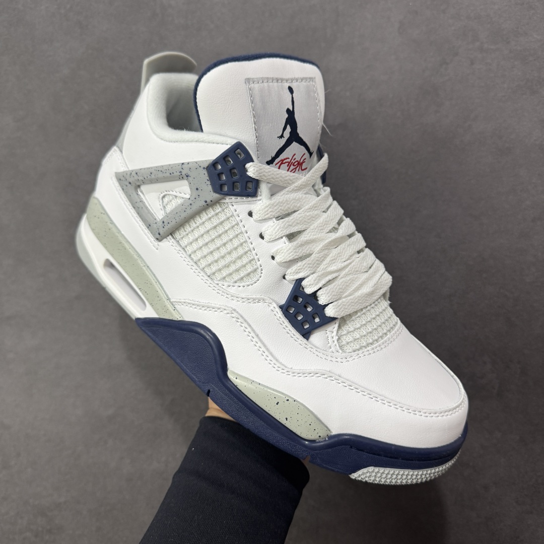 图片[3]-【公司级】Air Jordan AJ4 Retro 白灰 中帮篮球鞋 原楦原纸板同源开发 完美呈现乔4的版型 内侧正确双色网格 还原细节 正确气垫颜色 正确网格工艺 正确拉帮工艺 全鞋原装材料制作 原档案原模具打造 货号：DH6927-140 尺码：36-48-选品中心