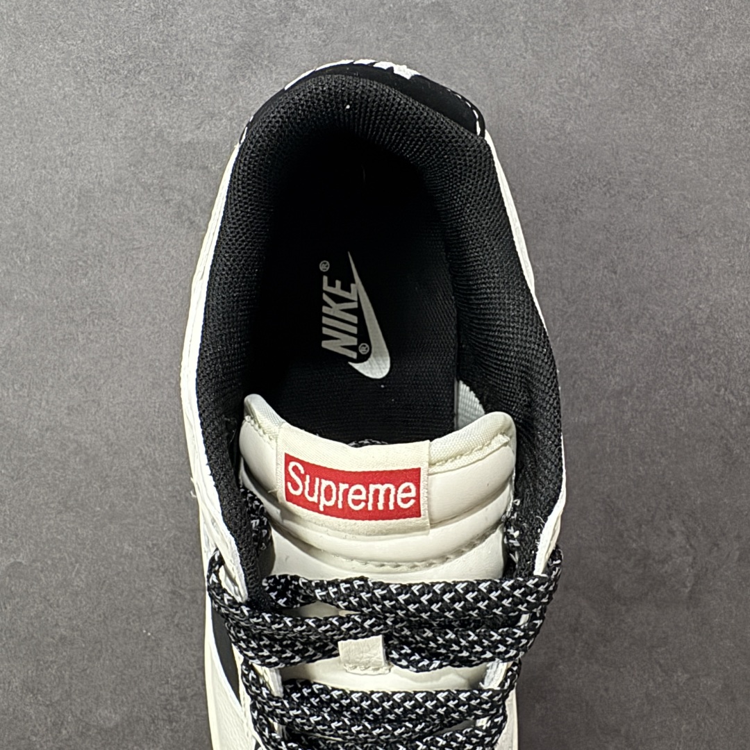 图片[7]-【定制版】Nike SB Dunk Low Supreme联名 米黑拼接 周年高端定制 低帮休闲板鞋 #定制鞋盒 大厂纯原品质出货 超高清洁度 皮料切割干净无任何毛边 细节完美 货号：JP1628-010 尺码：36 36.5 37.5 38 38.5 39 40 40.5 41 42 42.5 43 44 44.5 45-选品中心