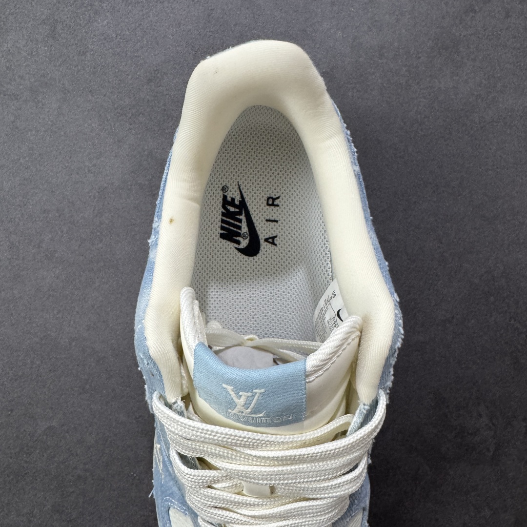 图片[7]-【定制版】Nike Air Force 1\’07 Low 李维斯 白浅蓝 空军一号低帮休闲板鞋  #防水水磨牛仔布 高级夜光效果 原楦头原纸板 高端定制鞋盒 原厂鞋底 超高清洁度 细节完美  货号：YF9511-814 尺码：36 36.5 37.5 38 38.5 39 40 40.5 41 42 42.5 43 44 44.5 45-选品中心