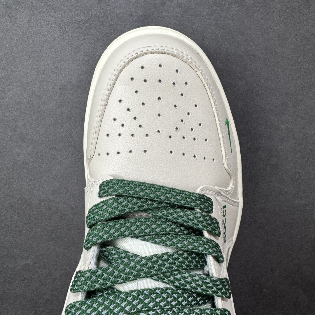 图片[8]-【定制版】高端定制Air Jordan 1 Low AJ1 乔1 “古驰联名—米白灰绿古驰印花”高端定制 低帮复古篮球鞋 #定制鞋盒 大厂纯原品质出货 超高清洁度 皮料切割干净无任何毛边 细节完美 货号：QD1988-001 尺码：36 36.5 37.5 38 38.5 39 40 40.5 41 42 42.5 43 44 44.5 45 编码：HXSB330340-选品中心