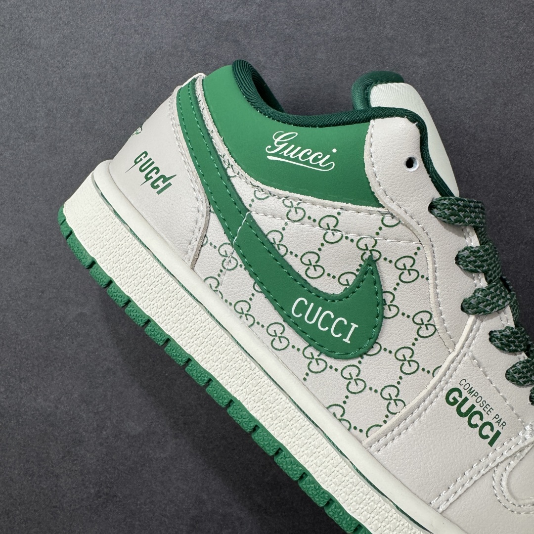 图片[6]-【定制版】高端定制Air Jordan 1 Low AJ1 乔1 “古驰联名—米白灰绿古驰印花”高端定制 低帮复古篮球鞋 #定制鞋盒 大厂纯原品质出货 超高清洁度 皮料切割干净无任何毛边 细节完美 货号：QD1988-001 尺码：36 36.5 37.5 38 38.5 39 40 40.5 41 42 42.5 43 44 44.5 45 编码：HXSB330340-选品中心