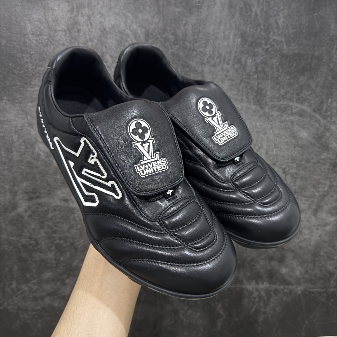 450 莞产渠道礼盒版 Louis Vuitton LV Footprint 25ss 新款 情侣同款足球鞋休闲运动鞋