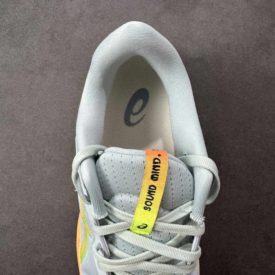 图片[7]-【公司级】Asics GT-1000 13 阿斯克斯 低帮 灰橙黄 防滑耐磨舒适稳定低邦休闲训练短跑跑步鞋 采用网眼鞋面，提供良好透气性。 中底处的Puregel科技与Flytefoam缓冲层可減轻鞋身的重量，带来更加柔软的触地脚感，PuergelL胶位于鞋跟底部，柔软度比标准GEL胶高67%，Flyteoama中底科技，具有良好的缓震性， 同时通过添加有机纤维材料，使得轻量性及耐用性得以实现；3D引导系统提供优秀的稳定性， 在磨损较多的部位配有AHAR+高耐磨橡胶，保持轻量性和抓地力的同时，发挥出更强耐磨性，提高跑鞋耐用度。 男货号：1011B952-750 女货号：1012B748-750 尺码：36-46带半码 编码：LNHB230240-选品中心