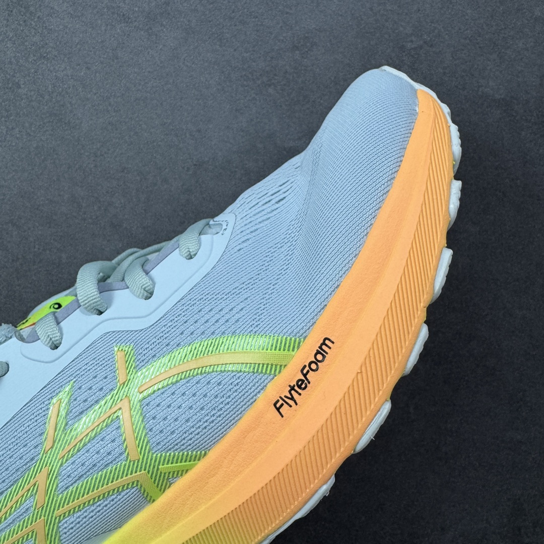 图片[5]-【公司级】Asics GT-1000 13 阿斯克斯 低帮 灰橙黄 防滑耐磨舒适稳定低邦休闲训练短跑跑步鞋 采用网眼鞋面，提供良好透气性。 中底处的Puregel科技与Flytefoam缓冲层可減轻鞋身的重量，带来更加柔软的触地脚感，PuergelL胶位于鞋跟底部，柔软度比标准GEL胶高67%，Flyteoama中底科技，具有良好的缓震性， 同时通过添加有机纤维材料，使得轻量性及耐用性得以实现；3D引导系统提供优秀的稳定性， 在磨损较多的部位配有AHAR+高耐磨橡胶，保持轻量性和抓地力的同时，发挥出更强耐磨性，提高跑鞋耐用度。 男货号：1011B952-750 女货号：1012B748-750 尺码：36-46带半码 编码：LNHB230240-选品中心