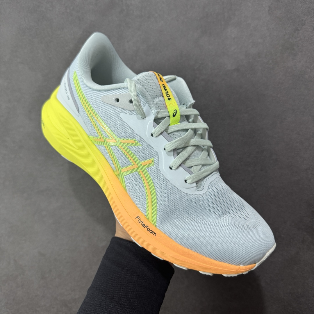 图片[3]-【公司级】Asics GT-1000 13 阿斯克斯 低帮 灰橙黄 防滑耐磨舒适稳定低邦休闲训练短跑跑步鞋 采用网眼鞋面，提供良好透气性。 中底处的Puregel科技与Flytefoam缓冲层可減轻鞋身的重量，带来更加柔软的触地脚感，PuergelL胶位于鞋跟底部，柔软度比标准GEL胶高67%，Flyteoama中底科技，具有良好的缓震性， 同时通过添加有机纤维材料，使得轻量性及耐用性得以实现；3D引导系统提供优秀的稳定性， 在磨损较多的部位配有AHAR+高耐磨橡胶，保持轻量性和抓地力的同时，发挥出更强耐磨性，提高跑鞋耐用度。 男货号：1011B952-750 女货号：1012B748-750 尺码：36-46带半码 编码：LNHB230240-选品中心