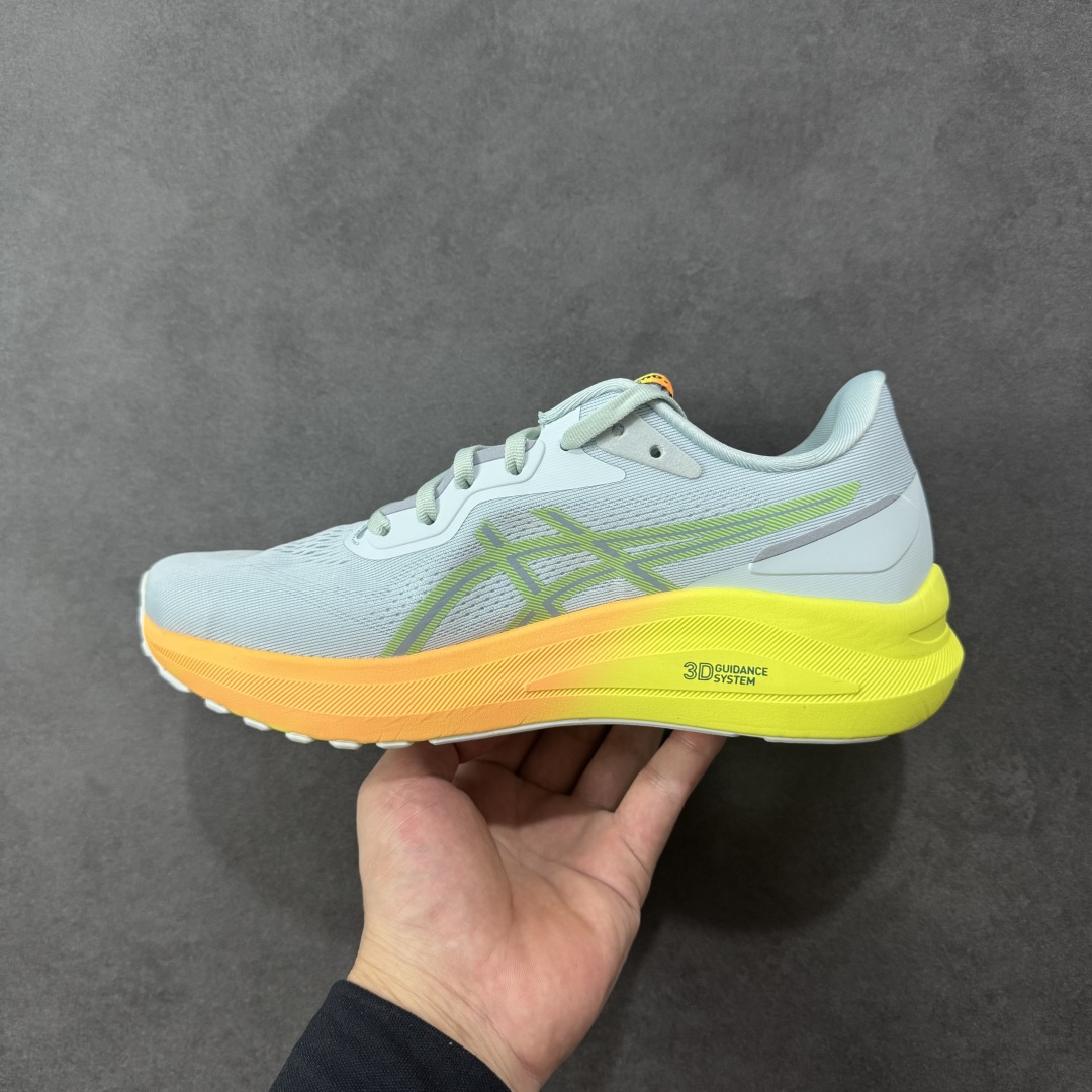 图片[2]-【公司级】Asics GT-1000 13 阿斯克斯 低帮 灰橙黄 防滑耐磨舒适稳定低邦休闲训练短跑跑步鞋 采用网眼鞋面，提供良好透气性。 中底处的Puregel科技与Flytefoam缓冲层可減轻鞋身的重量，带来更加柔软的触地脚感，PuergelL胶位于鞋跟底部，柔软度比标准GEL胶高67%，Flyteoama中底科技，具有良好的缓震性， 同时通过添加有机纤维材料，使得轻量性及耐用性得以实现；3D引导系统提供优秀的稳定性， 在磨损较多的部位配有AHAR+高耐磨橡胶，保持轻量性和抓地力的同时，发挥出更强耐磨性，提高跑鞋耐用度。 男货号：1011B952-750 女货号：1012B748-750 尺码：36-46带半码 编码：LNHB230240-选品中心