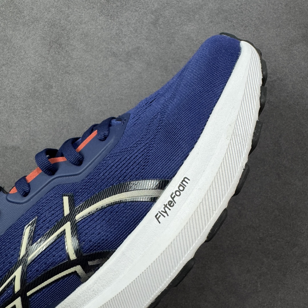 图片[5]-【公司级】Asics GT-1000 13 阿斯克斯 低帮 蓝黑色 防滑耐磨舒适稳定低邦休闲训练短跑跑步鞋 采用网眼鞋面，提供良好透气性。 中底处的Puregel科技与Flytefoam缓冲层可減轻鞋身的重量，带来更加柔软的触地脚感，PuergelL胶位于鞋跟底部，柔软度比标准GEL胶高67%，Flyteoama中底科技，具有良好的缓震性， 同时通过添加有机纤维材料，使得轻量性及耐用性得以实现；3D引导系统提供优秀的稳定性， 在磨损较多的部位配有AHAR+高耐磨橡胶，保持轻量性和抓地力的同时，发挥出更强耐磨性，提高跑鞋耐用度。 货号：1011B860-400 尺码：36-46带半码 编码：LNHB230240-选品中心