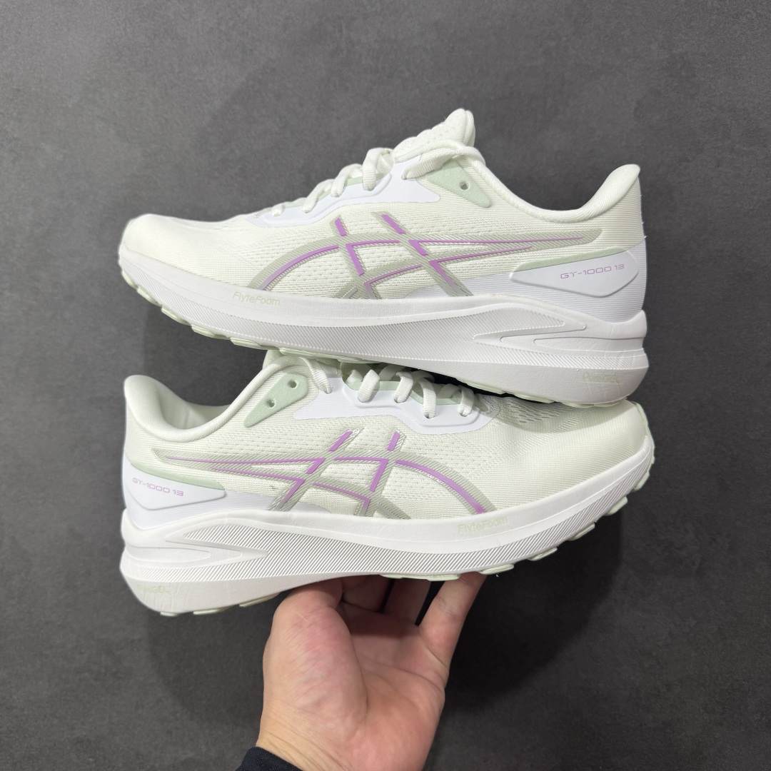 图片[3]-【公司级】Asics GT-1000 13 阿斯克斯 低帮防滑耐磨舒适稳定低邦休闲训练短跑跑步鞋 采用网眼鞋面，提供良好透气性。 中底处的Puregel科技与Flytefoam缓冲层可減轻鞋身的重量，带来更加柔软的触地脚感，PuergelL胶位于鞋跟底部，柔软度比标准GEL胶高67%，Flyteoama中底科技，具有良好的缓震性， 同时通过添加有机纤维材料，使得轻量性及耐用性得以实现；3D引导系统提供优秀的稳定性， 在磨损较多的部位配有AHAR+高耐磨橡胶，保持轻量性和抓地力的同时，发挥出更强耐磨性，提高跑鞋耐用度。 尺码：36-46带半码 编码：LNHB230240-选品中心