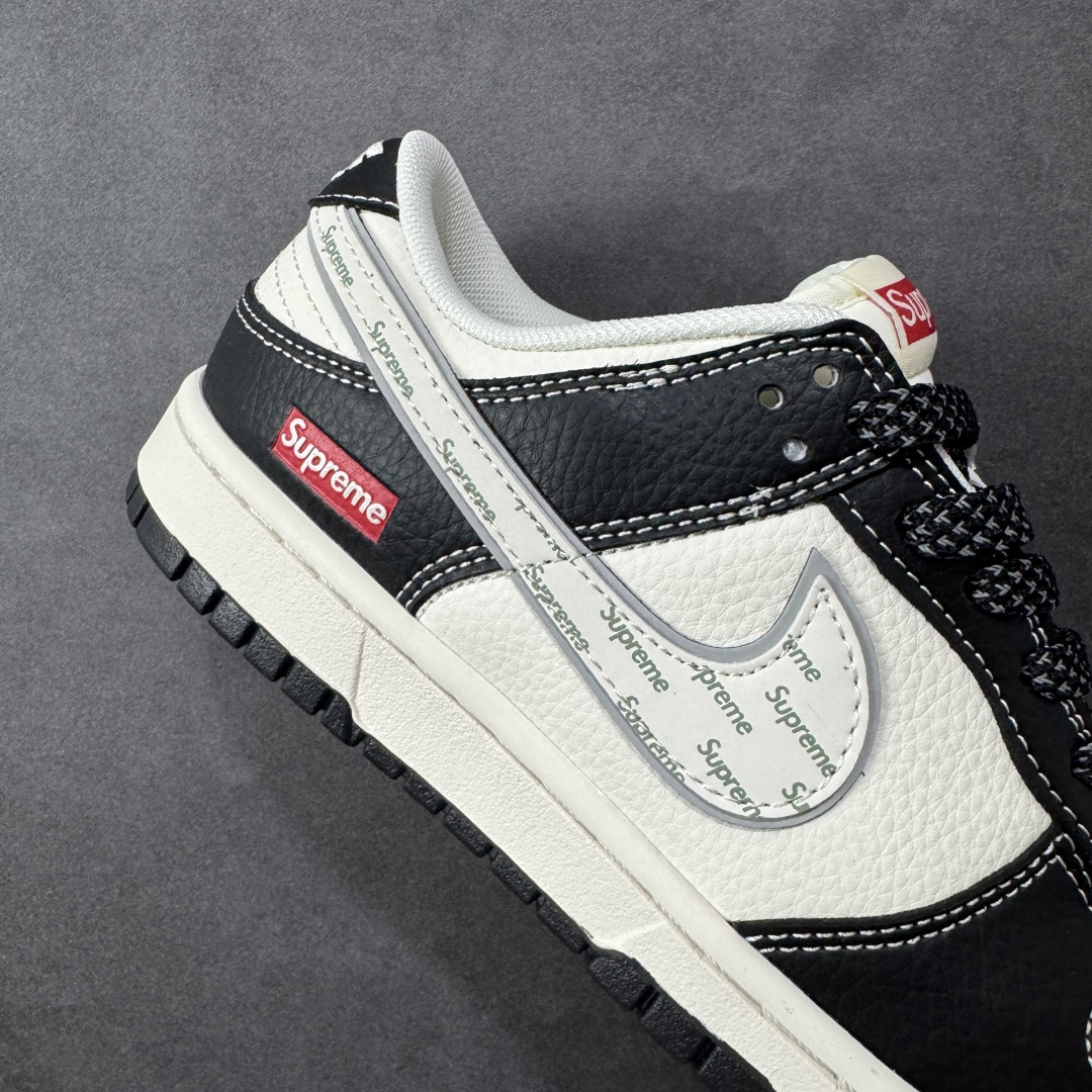图片[6]-【定制版】Nike SB Dunk Low Supreme联名 米黑银 高端定制 低帮休闲板鞋 HH7518-099  #定制鞋盒 大厂纯原品质出货 超高清洁度 皮料切割干净无任何毛边 细节完美  尺码：36 36.5 37.5 38 38.5 39 40 40.5 41 42 42.5 43 44 44.5 45 编码：HXSB330340-选品中心