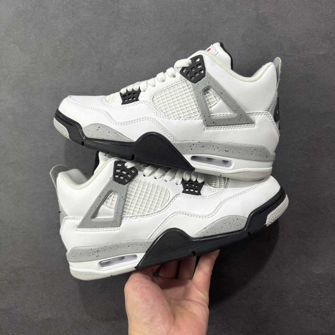 图片[7]-【GQ福利版】Air Jordan AJ4 全头层 外贸尾单 零售圈做工 抵债套现 原纸板楦头开发 定制优质皮料 完美鞋型匹配公司货 正确TPU鞋舌锁扣 最新原厂底模 大底卡色咬花完美 鞋柜必备鞋款 尺码：40 40.5 41 42 42.5 43 44 44.5 45 46 47.5-选品中心