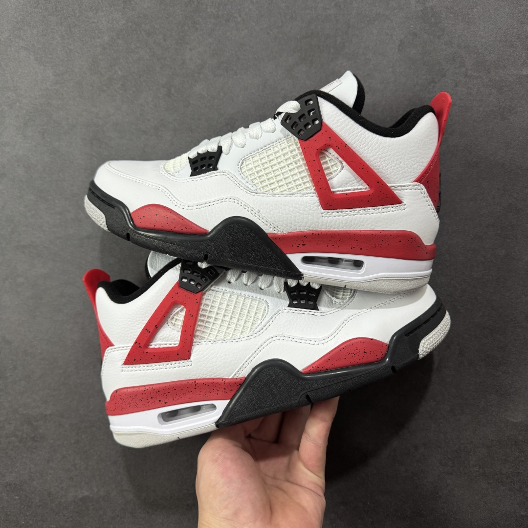 图片[6]-【GQ福利版】Air Jordan AJ4 全头层 外贸尾单 零售圈做工 抵债套现 原纸板楦头开发 定制优质皮料 完美鞋型匹配公司货 正确TPU鞋舌锁扣 最新原厂底模 大底卡色咬花完美 鞋柜必备鞋款 尺码：40 40.5 41 42 42.5 43 44 44.5 45 46 47.5-选品中心