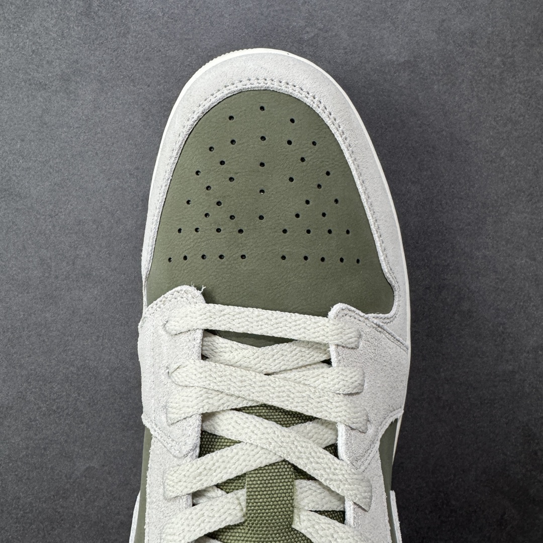 图片[8]-【K版纯原】Air Jordan AJ1 Low 低帮 灰绿 HV4089-201 全新流水线出品 市场第二梯队最强版 全部原鞋开发 原楦原纸板开发 全鞋电脑针车 原厂内置全掌气垫 原盒内在原标 唯一Zp原版鞋带绑法 免检产品 全新2022版型 全头层皮料 完美零毛边处理 原厂配置全掌气垫 价格定位良心 新配色陆续出货 尺码：36-46-选品中心