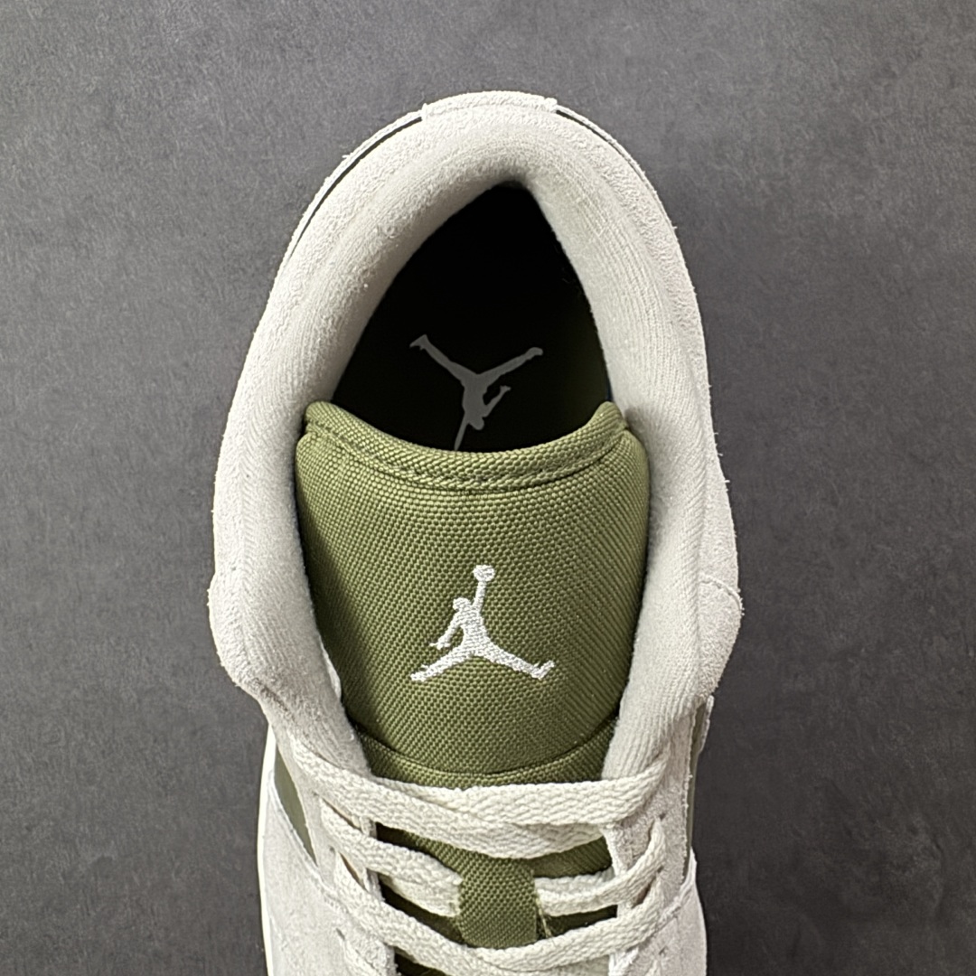图片[7]-【K版纯原】Air Jordan AJ1 Low 低帮 灰绿 HV4089-201 全新流水线出品 市场第二梯队最强版 全部原鞋开发 原楦原纸板开发 全鞋电脑针车 原厂内置全掌气垫 原盒内在原标 唯一Zp原版鞋带绑法 免检产品 全新2022版型 全头层皮料 完美零毛边处理 原厂配置全掌气垫 价格定位良心 新配色陆续出货 尺码：36-46-选品中心