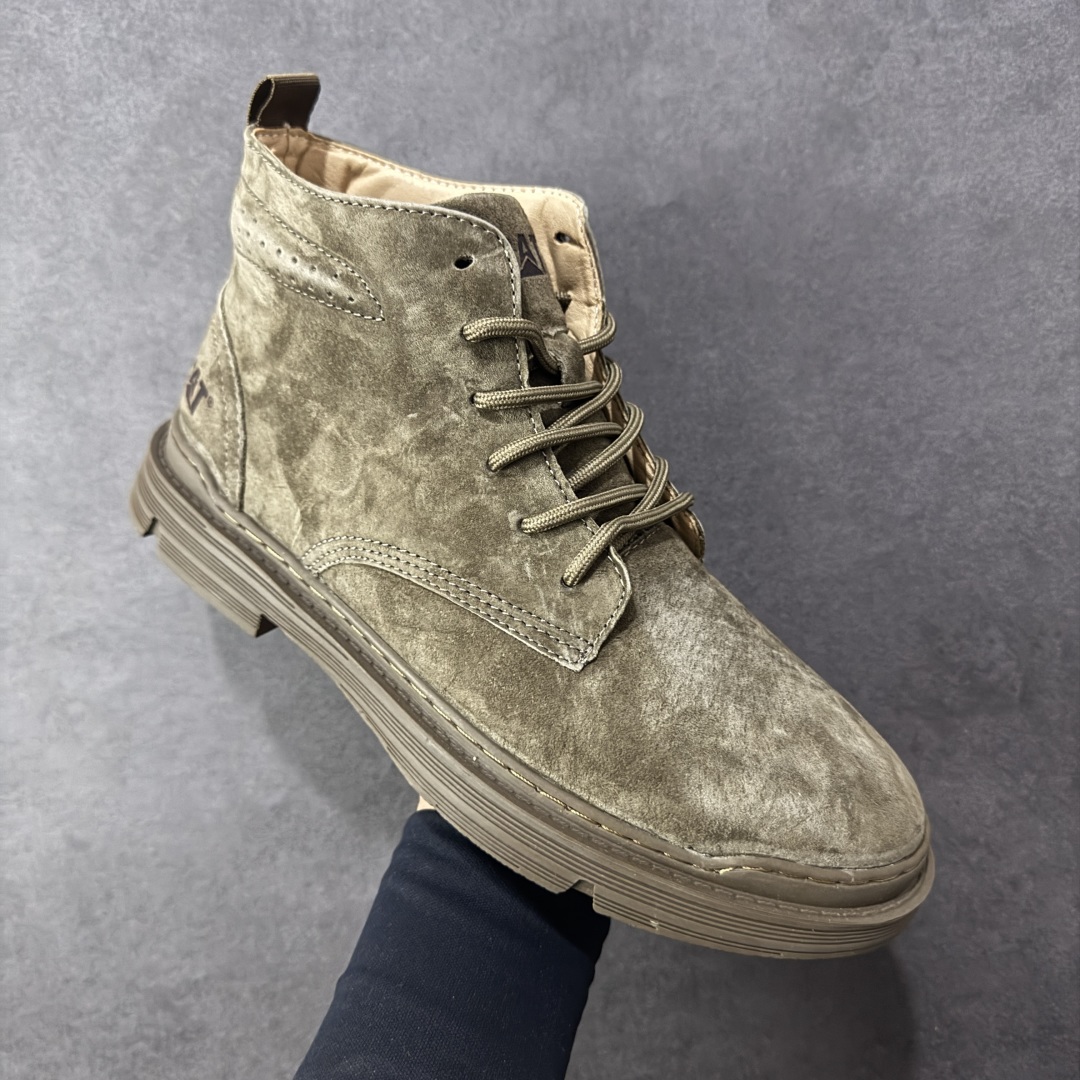 图片[3]-【公司级】25年秋冬款CAT硬汉推土机品牌·卡特Tramp Hike Low款户外中邦休闲系带男鞋广东中山代工厂原产楦型 台产耐磨麂皮材质 手工马克线固特异缝制工艺 轻量柔韧橡胶防滑大底 正确原盒包装吊牌 完全还原正品工艺徒步旅行者百搭休闲旅游休闲鞋 尺码：39 40 41 42 43 44（标准码数）-选品中心