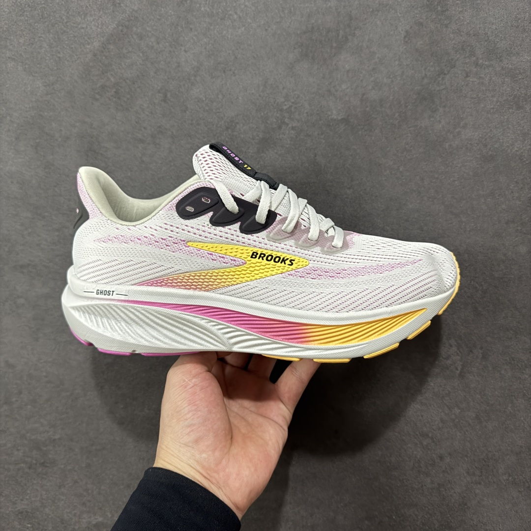 【纯原】外贸热款专供 Brooks 布鲁克斯 Ghost 17 网面运动鞋 官方售K+ 超临界Q弹大底 