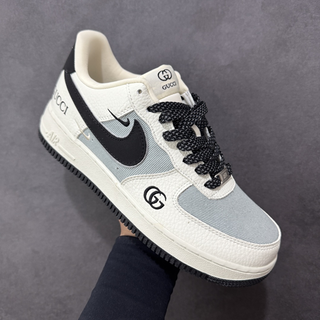 图片[3]-【定制版】NIke Air Force 1 \’07 Low × GUCCI 高端定制联名空军一号低帮 运动鞋 休闲鞋 折边针车 工艺难度大 原楦头原纸板 原装鞋盒 定制五金配件 内置全掌气垫 原厂鞋底 货号：YF9511-808 尺码：36 36.5 37.5 38 38.5 39 40 40.5 41 42 42.5 43 44 44.5 45 编码：HXSB310320-选品中心
