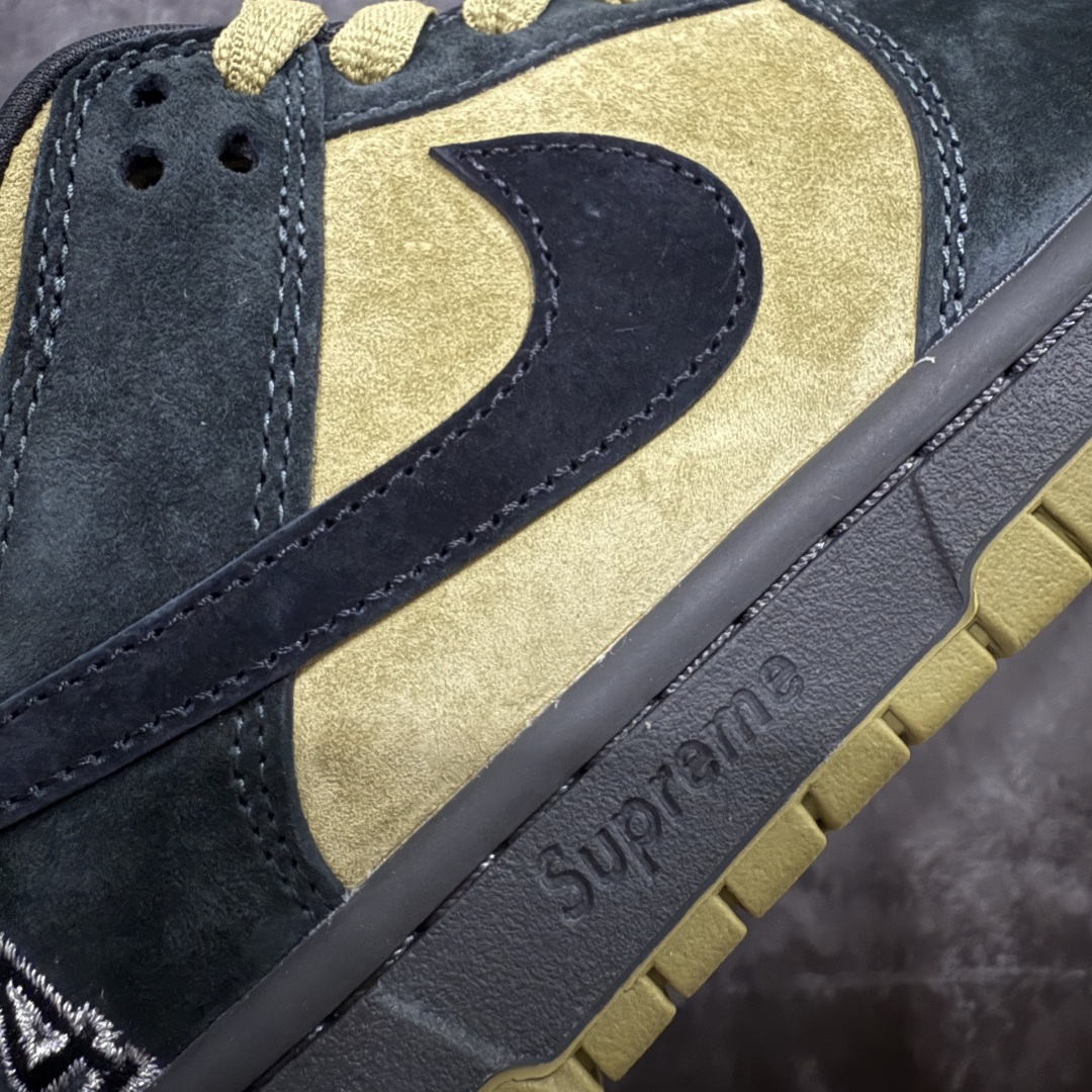 【纯原】Supreme x NK Dunk Low 低帮Sup联名棕黄货号：HQ8487-300专业du
