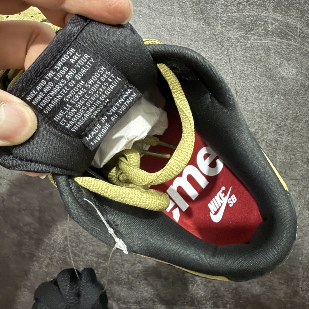 【纯原】Supreme x NK Dunk Low 低帮Sup联名棕黄货号：HQ8487-300专业du