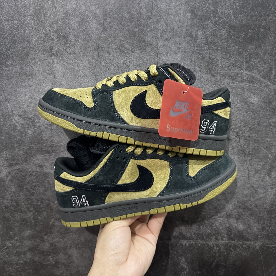 【纯原】Supreme x NK Dunk Low 低帮Sup联名棕黄货号：HQ8487-300专业du