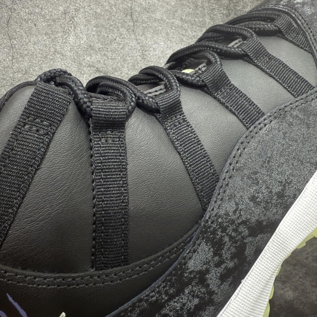 图片[4]-【外贸纯原】Nike Air Jordan 11 High\”Black/Barely Volt\” AJ11代迈克尔·乔丹高帮运动文化篮球鞋“漆皮黑绿” IB1378-001 专业AJ外贸大厂出品 纯原质感 进口头层皮料 中底拉帮线 整体清洁度等各方面细节完全一键转发碾压市面诸多嘴炮\”纯原\” 升级原楦原纸版数据开发版型 采用漆皮镀膜牛培革组合耐磨防刮牛津布鞋面材质 搭载原厂碳纤维缓震中底 还原ZP细节 原厂流水成型工艺 厂级拉帮注胶效果 尺码：36 36.5 37.5 38 38.5 39 40 40.5 41 42 42.5 43 44 45 46 47.5-选品中心
