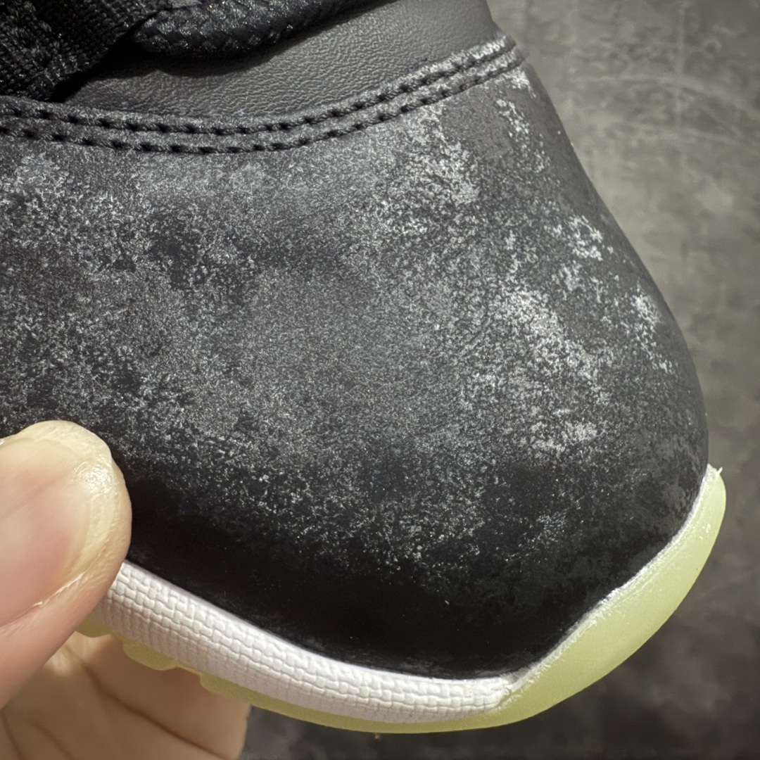图片[5]-【外贸纯原】Nike Air Jordan 11 High\”Black/Barely Volt\” AJ11代迈克尔·乔丹高帮运动文化篮球鞋“漆皮黑绿” IB1378-001 专业AJ外贸大厂出品 纯原质感 进口头层皮料 中底拉帮线 整体清洁度等各方面细节完全一键转发碾压市面诸多嘴炮\”纯原\” 升级原楦原纸版数据开发版型 采用漆皮镀膜牛培革组合耐磨防刮牛津布鞋面材质 搭载原厂碳纤维缓震中底 还原ZP细节 原厂流水成型工艺 厂级拉帮注胶效果 尺码：36 36.5 37.5 38 38.5 39 40 40.5 41 42 42.5 43 44 45 46 47.5-选品中心