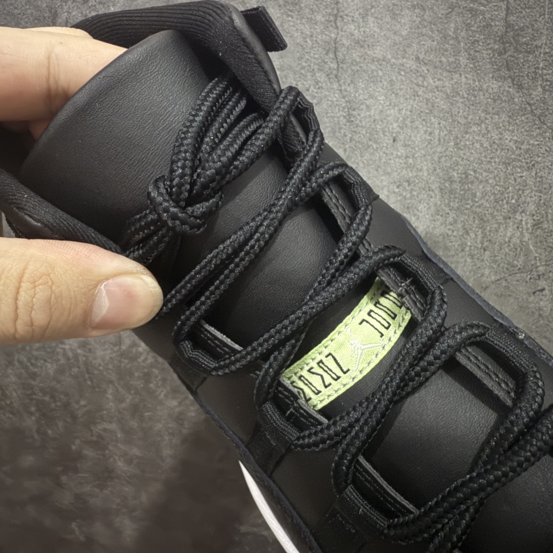 图片[6]-【外贸纯原】Nike Air Jordan 11 High\”Black/Barely Volt\” AJ11代迈克尔·乔丹高帮运动文化篮球鞋“漆皮黑绿” IB1378-001 专业AJ外贸大厂出品 纯原质感 进口头层皮料 中底拉帮线 整体清洁度等各方面细节完全一键转发碾压市面诸多嘴炮\”纯原\” 升级原楦原纸版数据开发版型 采用漆皮镀膜牛培革组合耐磨防刮牛津布鞋面材质 搭载原厂碳纤维缓震中底 还原ZP细节 原厂流水成型工艺 厂级拉帮注胶效果 尺码：36 36.5 37.5 38 38.5 39 40 40.5 41 42 42.5 43 44 45 46 47.5-选品中心