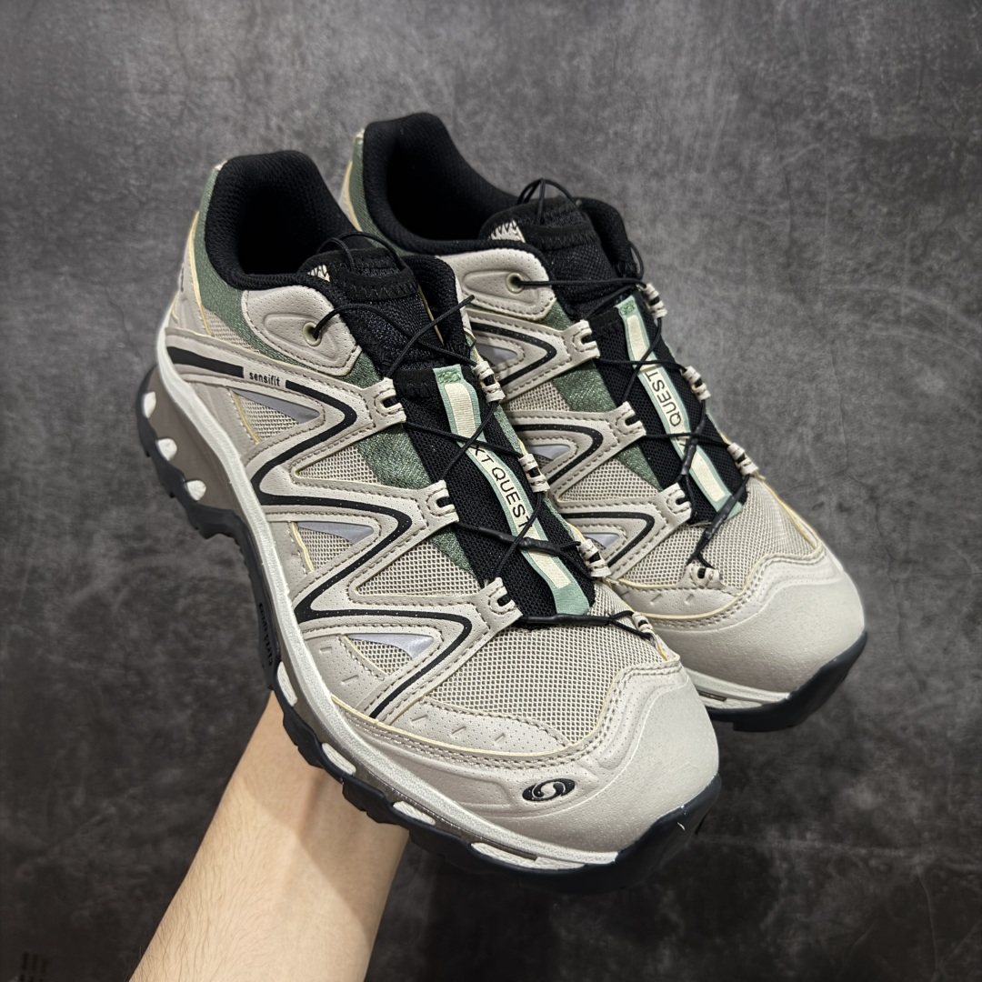 【666版本】Salomon XT-QUEST ADV 萨洛蒙情侣款户外机能鞋 474790 全新品质 巅峰之作 所有配色均购物原版拆解1:1开发 原材料打造 非市场公版便宜货 私模大底 清洁度比市场所有版本都高 全套原纸板楦头开发 原厂网布配套 确保原汁原味 完美呈现版型 原档数据独家私模五层组合大底 原装Ortholite轻量化鞋垫 中底布带钢印编号 原厂TPU锁扣 进口港宝加持 后跟自然饱满 还原公司包裹性 鞋面采用SENSIFT贴合技术 全方位贴合包裹脚型 鞋跟部鞋底牵引设计 提供强大的抓地性能 更适应野外崎岖不平的道路 其4D ADVANCED CHASSIS底盘 材料轻量大化 钉齿设计更具稳定性 防护性 鞋底易磨损区运用CONTAGRIP高耐磨材料 应对城市硬质路面长距离跑考验 尺码:36 36.5 37.5 38 38.5 39 40 40.5 41 42 42.5 43 44 45 46-选品中心