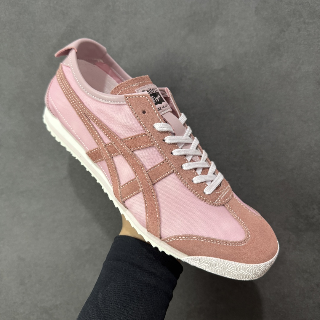 图片[3]-【公司级】Asics 鬼冢虎 Mexico 66 NM款 牛皮革 粉色 印尼厂Oem原单材料 实拍上架 其余全部客供材料 淘宝B级代购店铺内供💯 四联官方吊牌 乳胶组合鞋垫、羊皮纸质中底 不用宰手买专柜 这里满足你👊🏼 尺码：36-45-选品中心