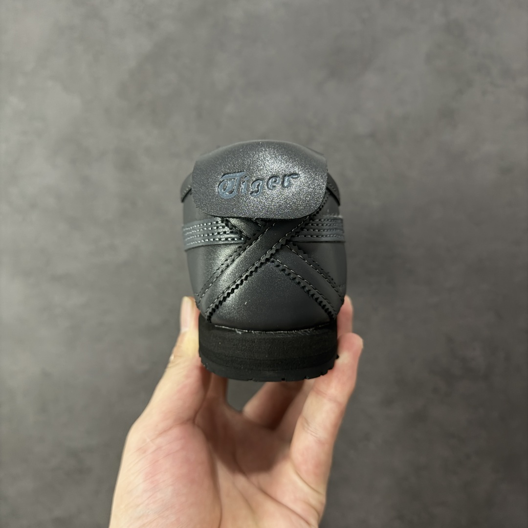 图片[4]-【公司级】Asics 鬼冢虎 Mexico 66 SD款 牛皮革 炭黑色 印尼厂Oem原单材料 实拍上架 其余全部客供材料 淘宝B级代购店铺内供💯 四联官方吊牌 乳胶组合鞋垫、羊皮纸质中底 不用宰手买专柜 这里满足你👊🏼 尺码：36-45-选品中心