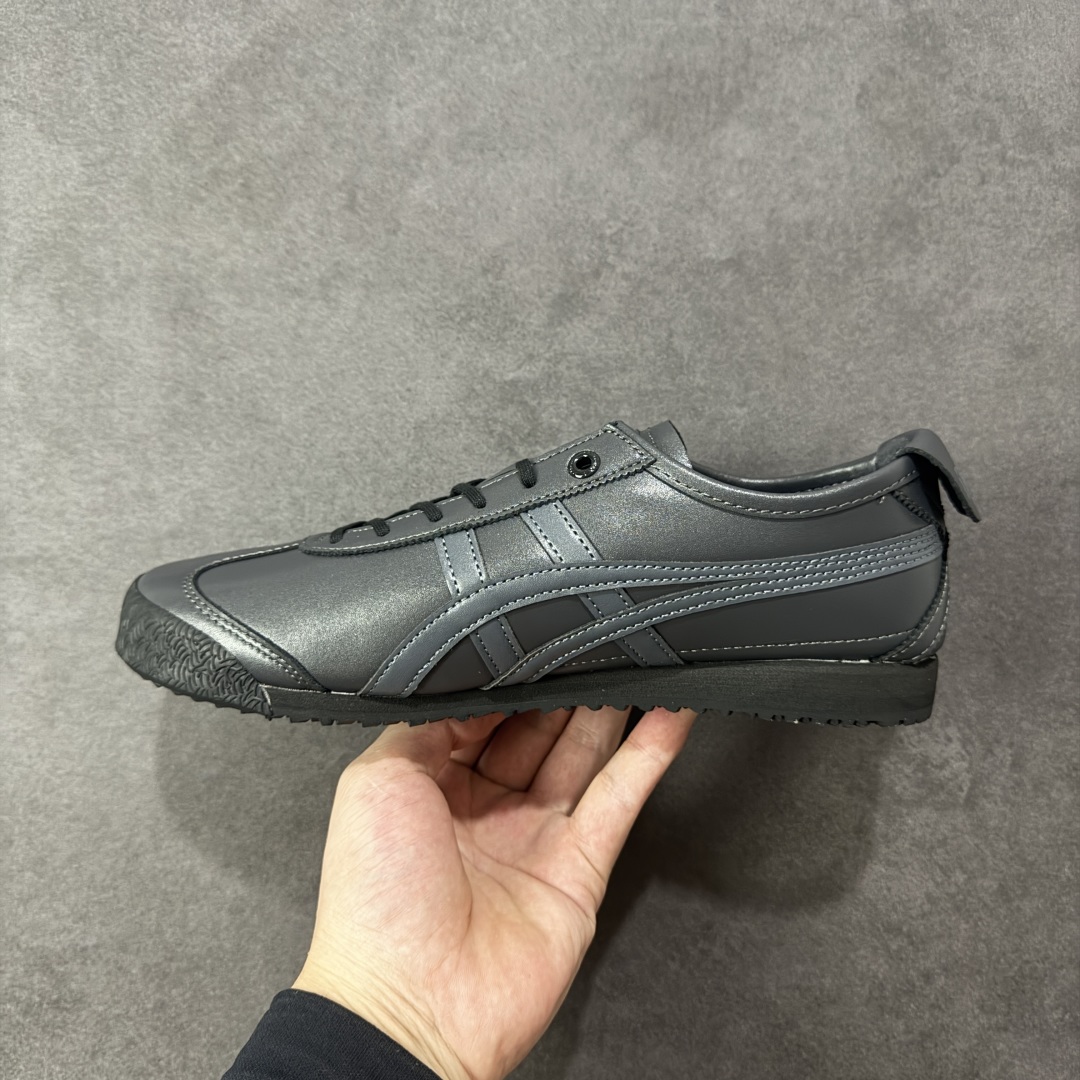 图片[2]-【公司级】Asics 鬼冢虎 Mexico 66 SD款 牛皮革 炭黑色 印尼厂Oem原单材料 实拍上架 其余全部客供材料 淘宝B级代购店铺内供💯 四联官方吊牌 乳胶组合鞋垫、羊皮纸质中底 不用宰手买专柜 这里满足你👊🏼 尺码：36-45-选品中心