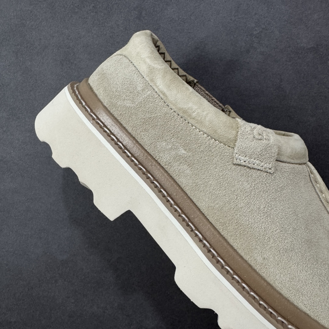 图片[6]-【纯原版】UGG Tasman Lug 2025 新款 塔斯曼系列男鞋 1166913 鞋面采用牛剖层 内里透气网面 传统Eva轻翼大底 档次与舒适并存 一脚蹬设计 穿脱自如 搭配阔腿工装 美式复古巴恩风 鞋头有油蜡做旧感 潮范轻松拿捏 内增加绒鞋垫一副（售后需配件齐全） 尺码：40 41 42 43 44 编码：YQB270280-选品中心