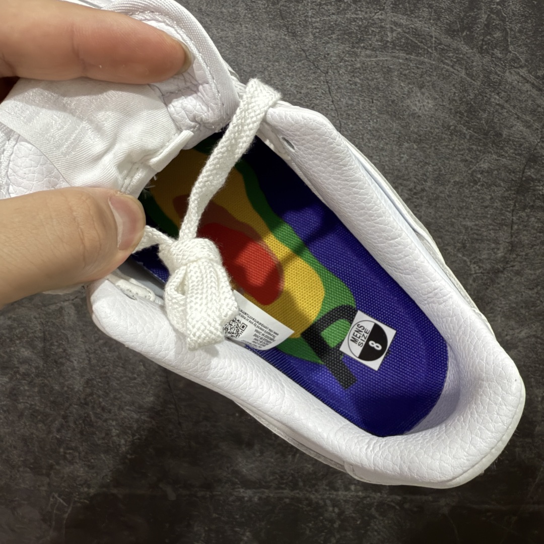 图片[8]-【TOP纯原】CPFM x NK Air Force 1 Low 空军一号系列低帮 纯原生产线出品 市场唯一正确皮料卡色 区别其他版本 经典百搭休闲运动板鞋“联名放大补丁字母”近日，A$AP Bari 在其官方社交媒体上预告了 Cactus Plant Flea Market(CPFM) 和 Nike Air Force 1 Low 的全新配色。 #此次全新推出的紫色和苔藓绿配色，保留了原始黑白版本的标志性风格，均采用皮革鞋面、尼龙鞋舌、带有反光底衬的「AIR SUNSHINE」及同色 AF1 橡胶鞋底。 货号：FQ7069-100 尺码： 40 40.5 41 42 42.5 43 44 44.5 45 46 47.5 48-选品中心