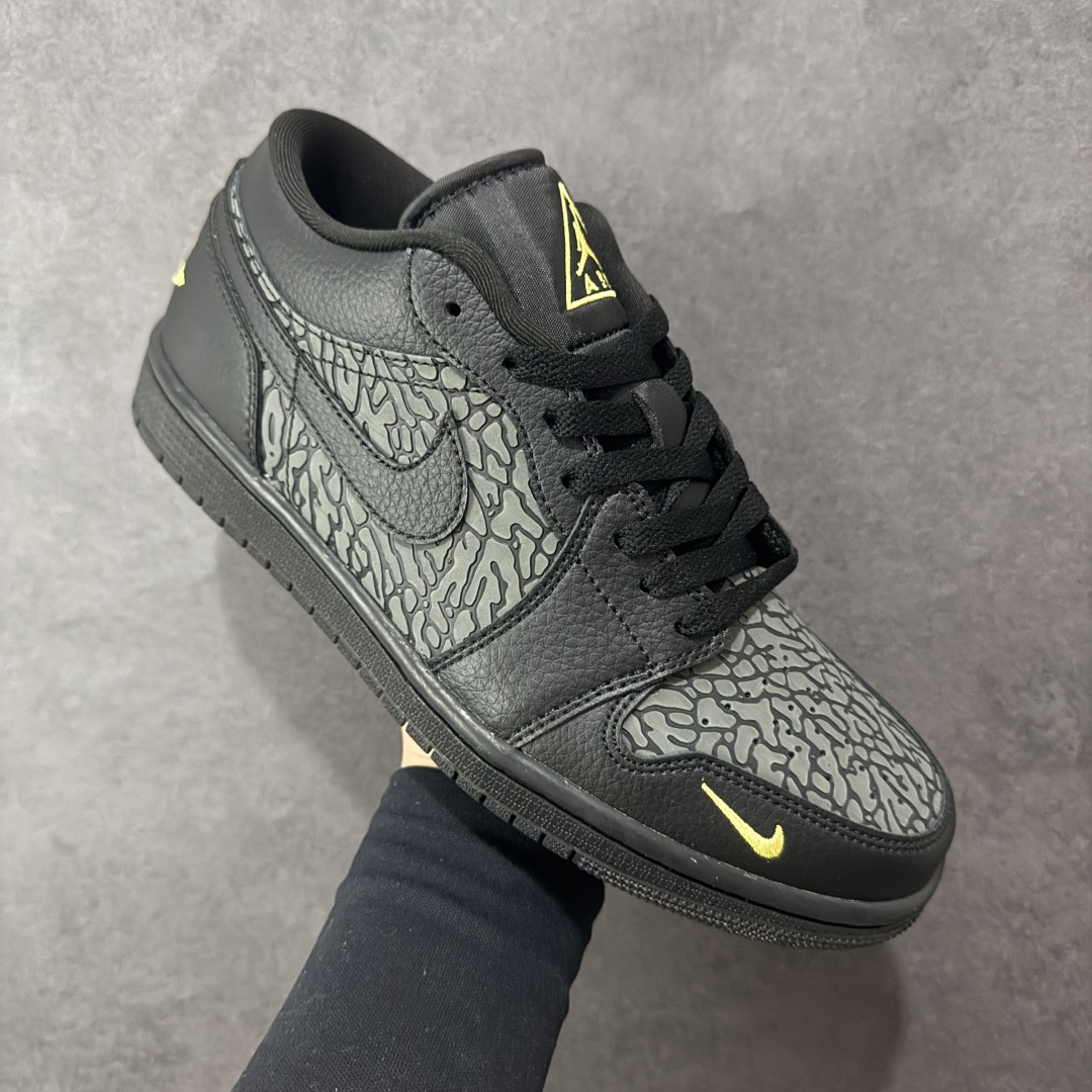 图片[3]-【K版纯原】Air Jordan AJ1 Low 低帮 黑灰绿爆裂纹 IM6568-010 全新流水线出品 市场第二梯队最强版 全部原鞋开发 原楦原纸板开发 全鞋电脑针车 原厂内置全掌气垫 原盒内在原标 唯一Zp原版鞋带绑法 免检产品 全新2022版型 全头层皮料 完美零毛边处理 原厂配置全掌气垫 价格定位良心 新配色陆续出货 尺码：36-46-选品中心