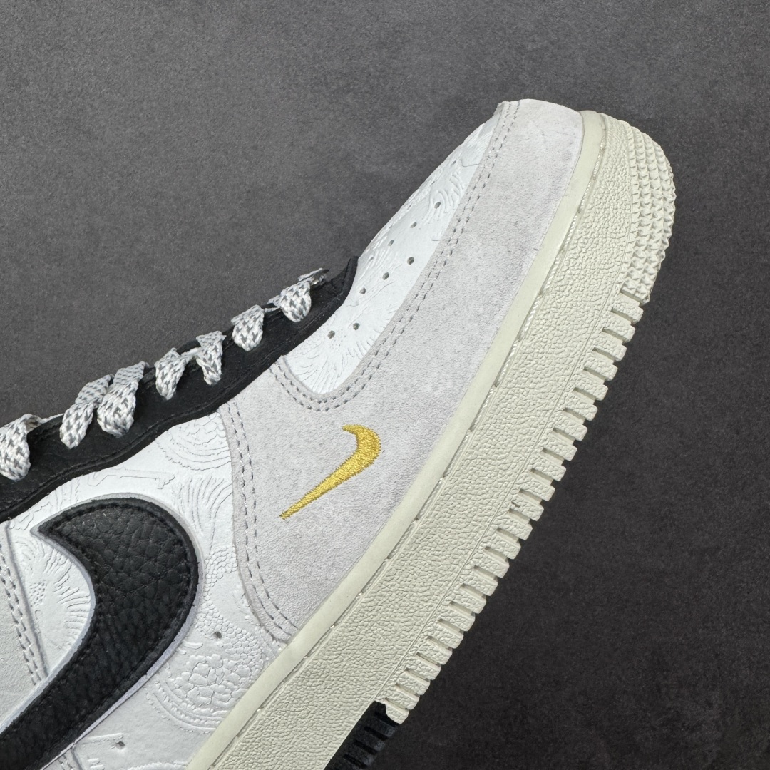 图片[5]-【定制版】Nike Air Force 1\’07 Low STUSSY联名 高端定制白黑灰空军 空军一号低帮休闲板鞋 YF9511-805  #原楦头原纸板 高端定制鞋盒 原厂鞋底 超高清洁度 细节完美  尺码：36 36.5 37.5 38 38.5 39 40 40.5 41 42 42.5 43 44 44.5 45 编码：HXSB310320-选品中心