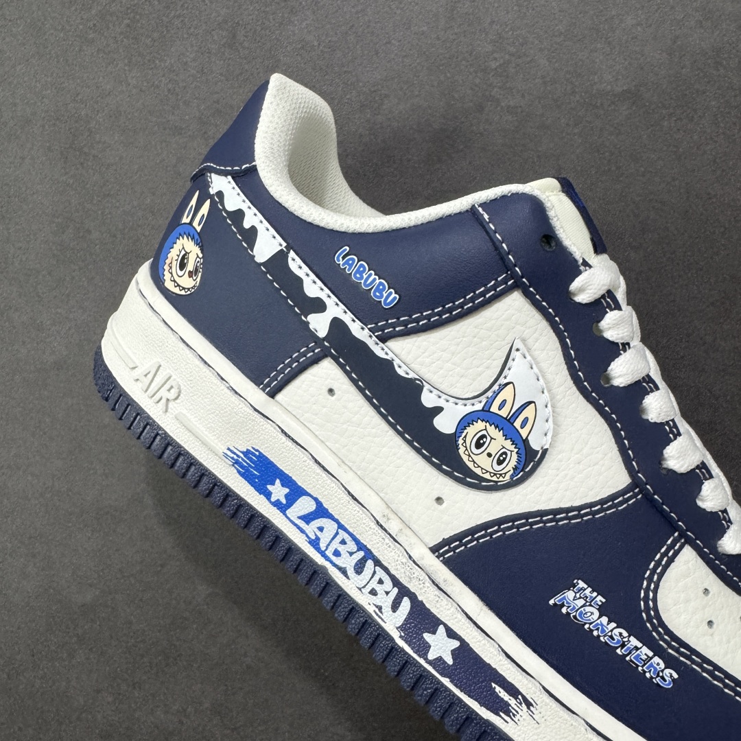 图片[6]-【定制版】NIke Air Force 1 \’07 Low “蓝涂鸦拉布布”空军一号 低帮 运动休闲鞋 折边针车 工艺难度大 原楦头原纸板 原装鞋盒 定制五金配件 内置全掌气垫 原厂鞋底 货号：KJ5188-002 尺码：36 36.5 37.5 38 38.5 39 40 40.5 41 42 42.5 43 44 44.5 45 编码：HXSA310320-选品中心