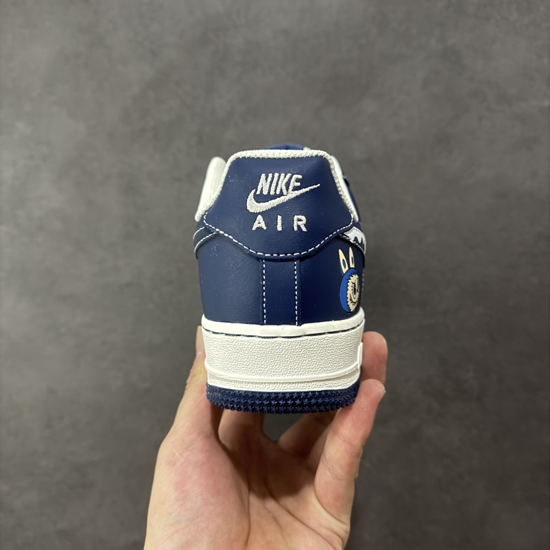 图片[4]-【定制版】NIke Air Force 1 \’07 Low “蓝涂鸦拉布布”空军一号 低帮 运动休闲鞋 折边针车 工艺难度大 原楦头原纸板 原装鞋盒 定制五金配件 内置全掌气垫 原厂鞋底 货号：KJ5188-002 尺码：36 36.5 37.5 38 38.5 39 40 40.5 41 42 42.5 43 44 44.5 45 编码：HXSA310320-选品中心