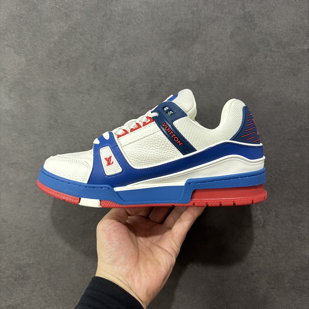 图片[2]-【头层礼盒版】Louis Vuitton LV Trainer 路易威登 驴牌 L家 情侣款 休闲 运动鞋 滑板鞋 广东大厂出品 头层皮料 高版本 极具性价比 做工版型到位 高清洁度 不偷工减料 非常推荐 尺码：35-45-选品中心