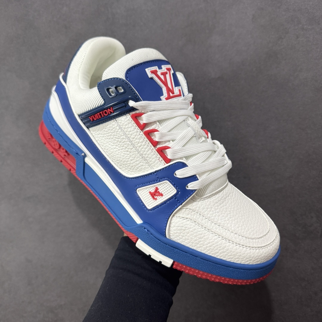 图片[3]-【头层礼盒版】Louis Vuitton LV Trainer 路易威登 驴牌 L家 情侣款 休闲 运动鞋 滑板鞋 广东大厂出品 头层皮料 高版本 极具性价比 做工版型到位 高清洁度 不偷工减料 非常推荐 尺码：35-45-选品中心