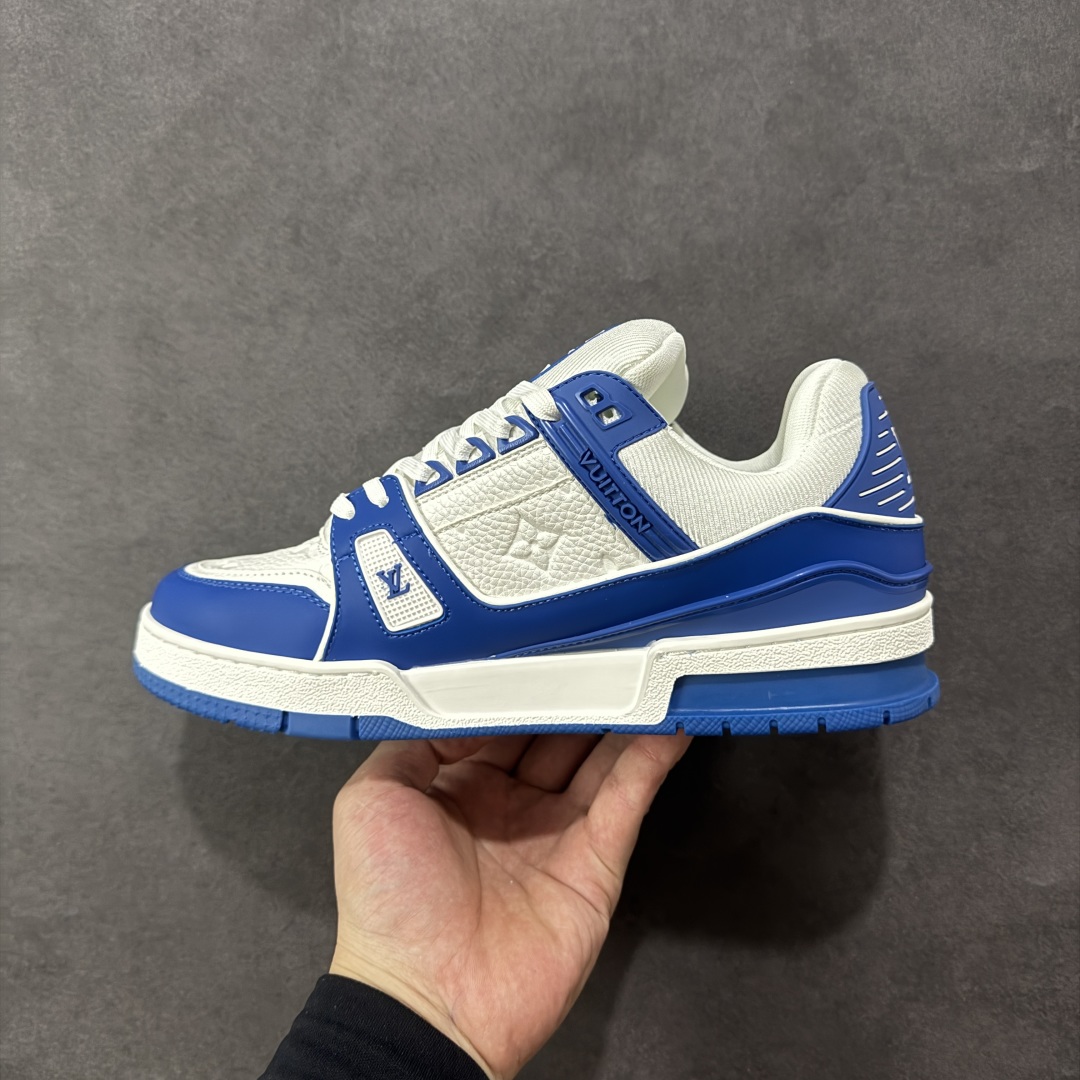 图片[2]-【头层礼盒版】Louis Vuitton LV Trainer 路易威登 驴牌 L家 情侣款 休闲 运动鞋 滑板鞋 广东大厂出品 头层皮料 高版本 极具性价比 做工版型到位 高清洁度 不偷工减料 非常推荐 尺码：35-45-选品中心
