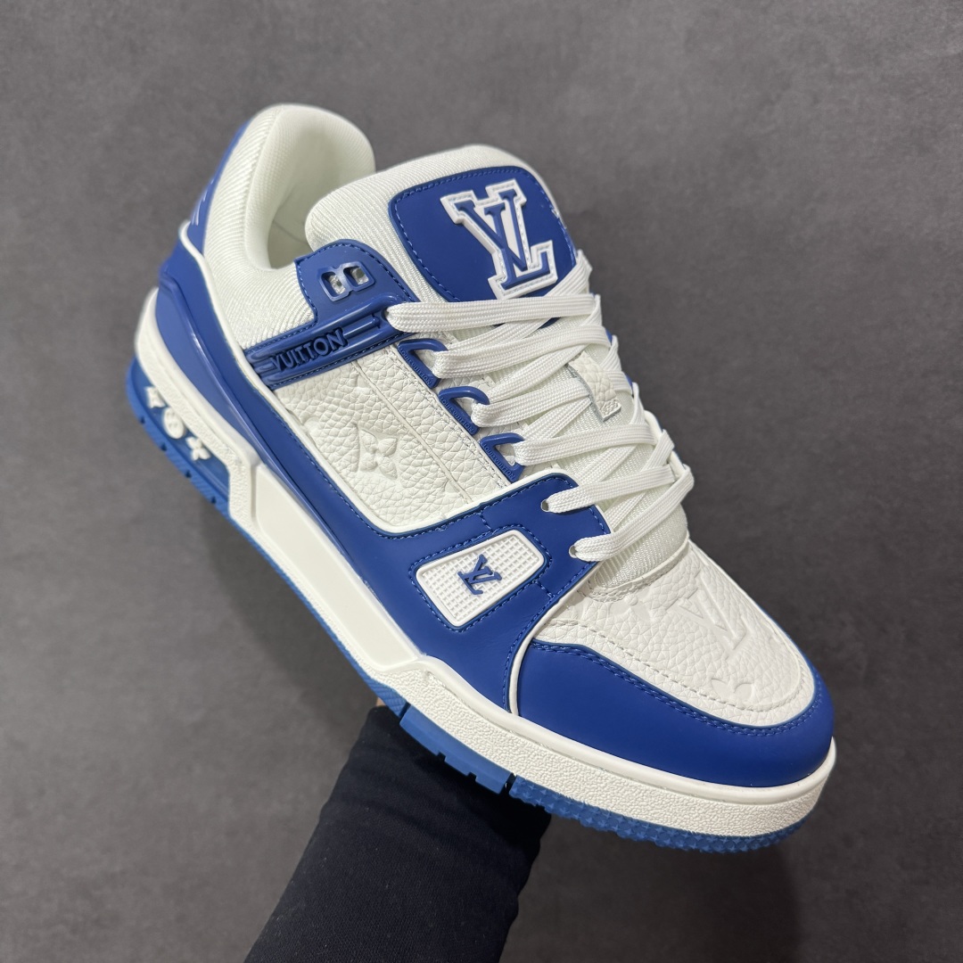 图片[3]-【头层礼盒版】Louis Vuitton LV Trainer 路易威登 驴牌 L家 情侣款 休闲 运动鞋 滑板鞋 广东大厂出品 头层皮料 高版本 极具性价比 做工版型到位 高清洁度 不偷工减料 非常推荐 尺码：35-45-选品中心