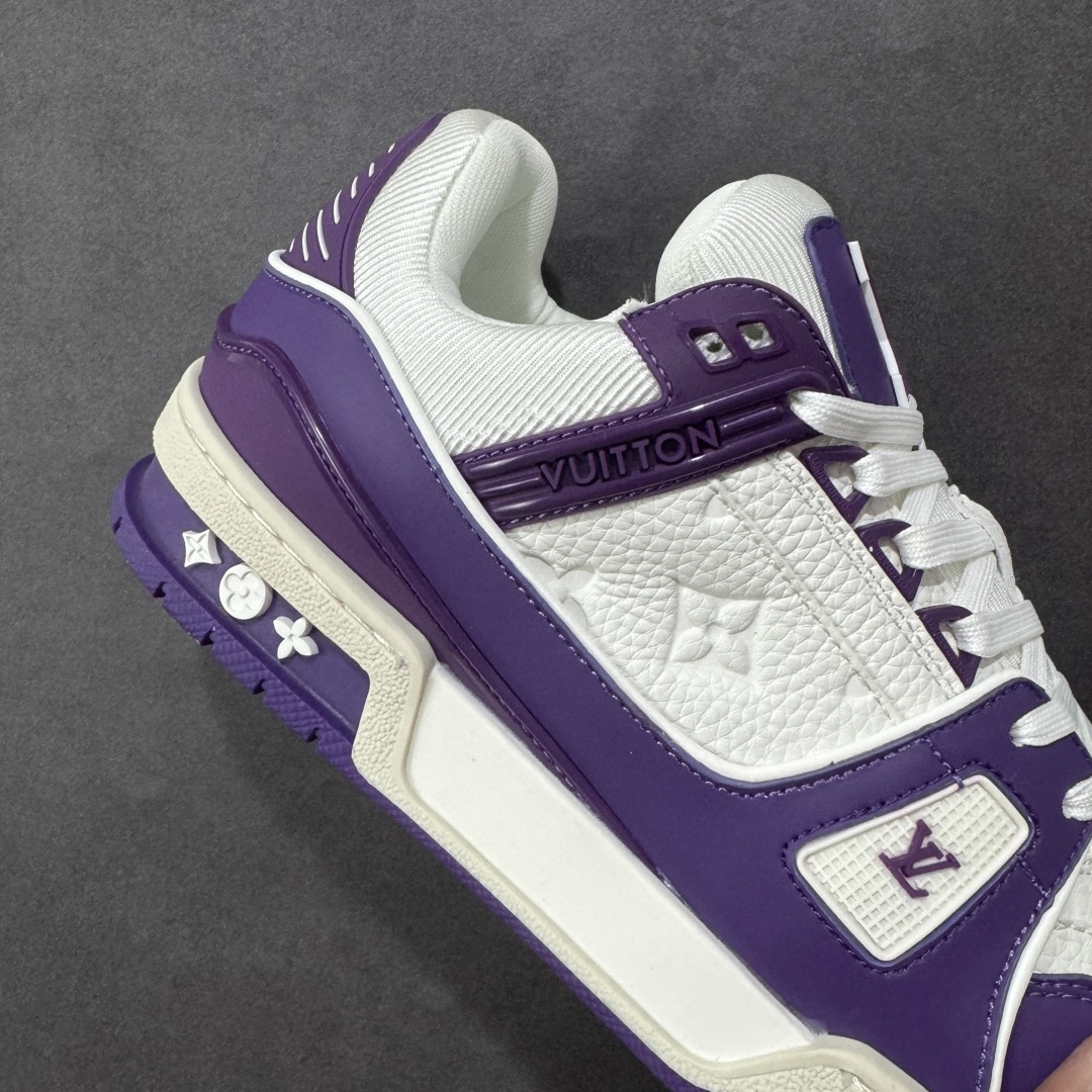 图片[6]-【头层礼盒版】Louis Vuitton LV Trainer 路易威登 驴牌 L家 情侣款 休闲 运动鞋 滑板鞋 广东大厂出品 头层皮料 高版本 极具性价比 做工版型到位 高清洁度 不偷工减料 非常推荐 尺码：35-45-选品中心