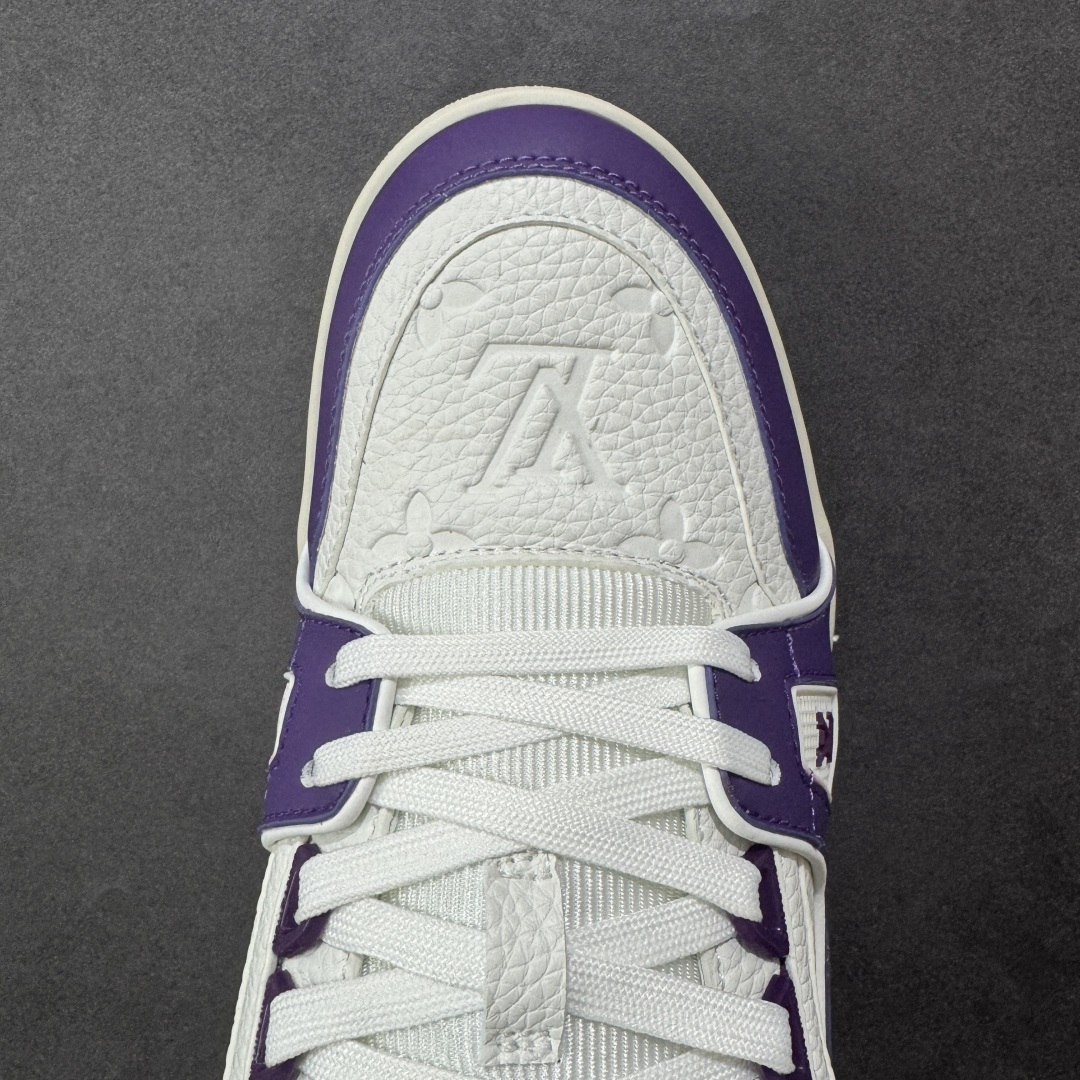 图片[8]-【头层礼盒版】Louis Vuitton LV Trainer 路易威登 驴牌 L家 情侣款 休闲 运动鞋 滑板鞋 广东大厂出品 头层皮料 高版本 极具性价比 做工版型到位 高清洁度 不偷工减料 非常推荐 尺码：35-45-选品中心