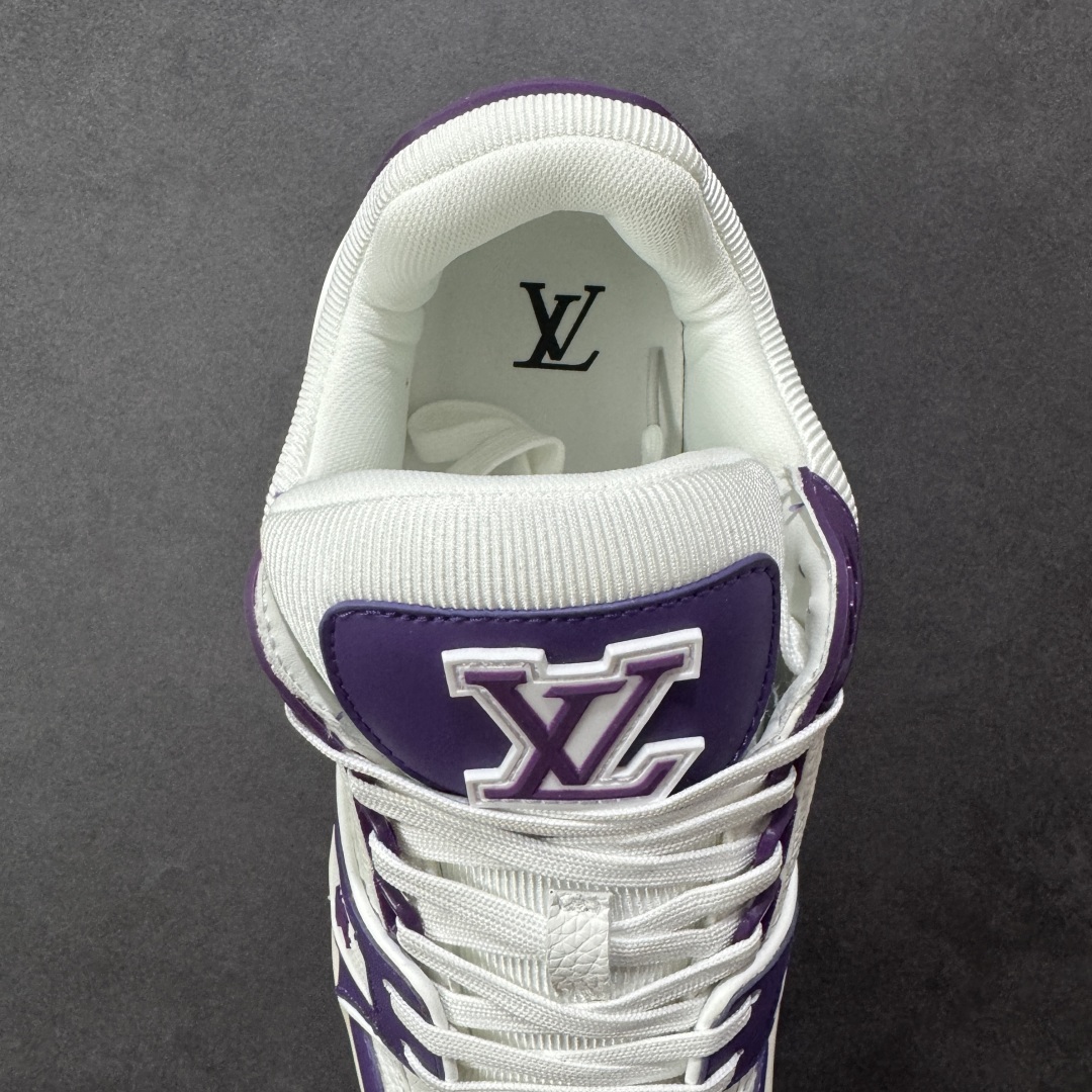 图片[7]-【头层礼盒版】Louis Vuitton LV Trainer 路易威登 驴牌 L家 情侣款 休闲 运动鞋 滑板鞋 广东大厂出品 头层皮料 高版本 极具性价比 做工版型到位 高清洁度 不偷工减料 非常推荐 尺码：35-45-选品中心