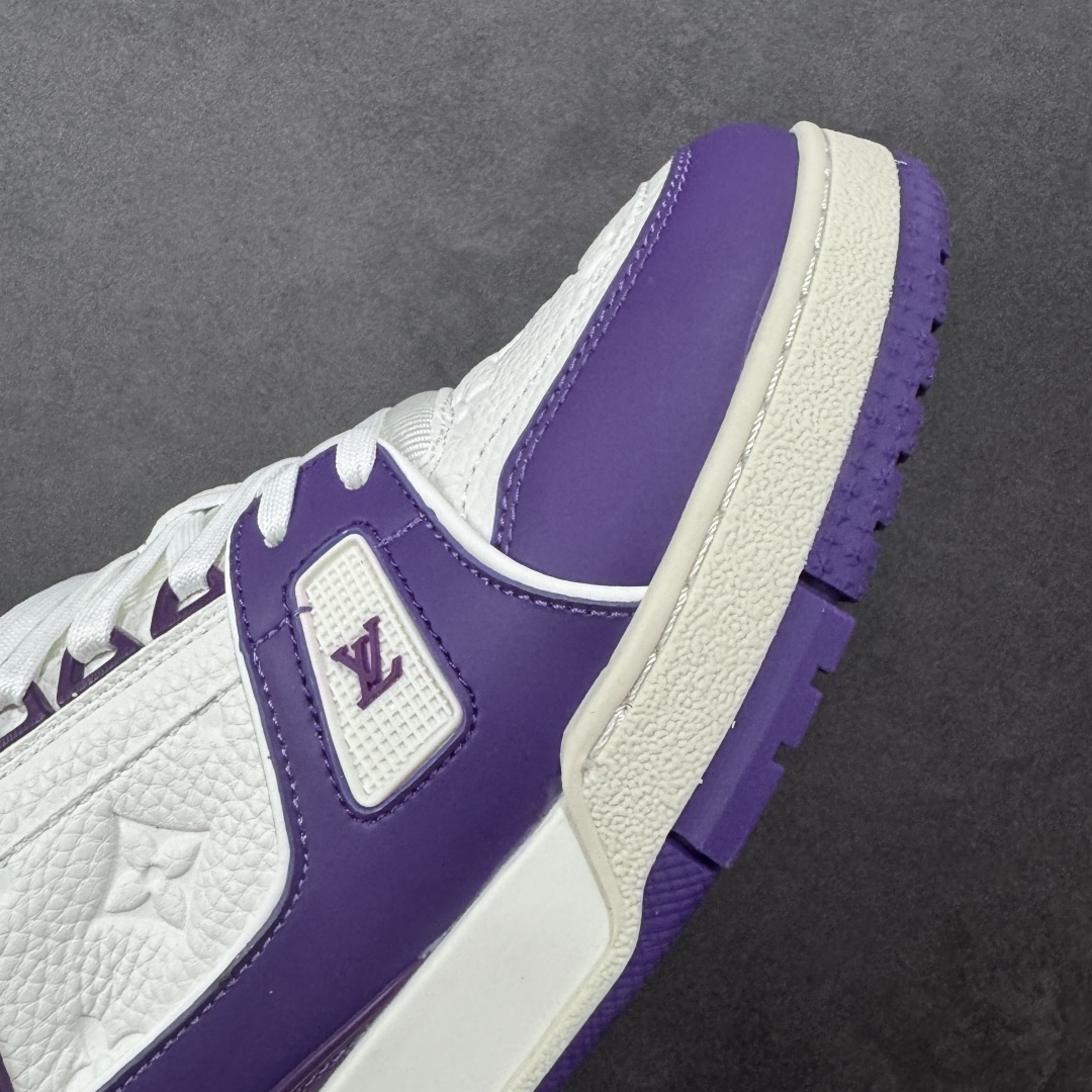 图片[5]-【头层礼盒版】Louis Vuitton LV Trainer 路易威登 驴牌 L家 情侣款 休闲 运动鞋 滑板鞋 广东大厂出品 头层皮料 高版本 极具性价比 做工版型到位 高清洁度 不偷工减料 非常推荐 尺码：35-45-选品中心
