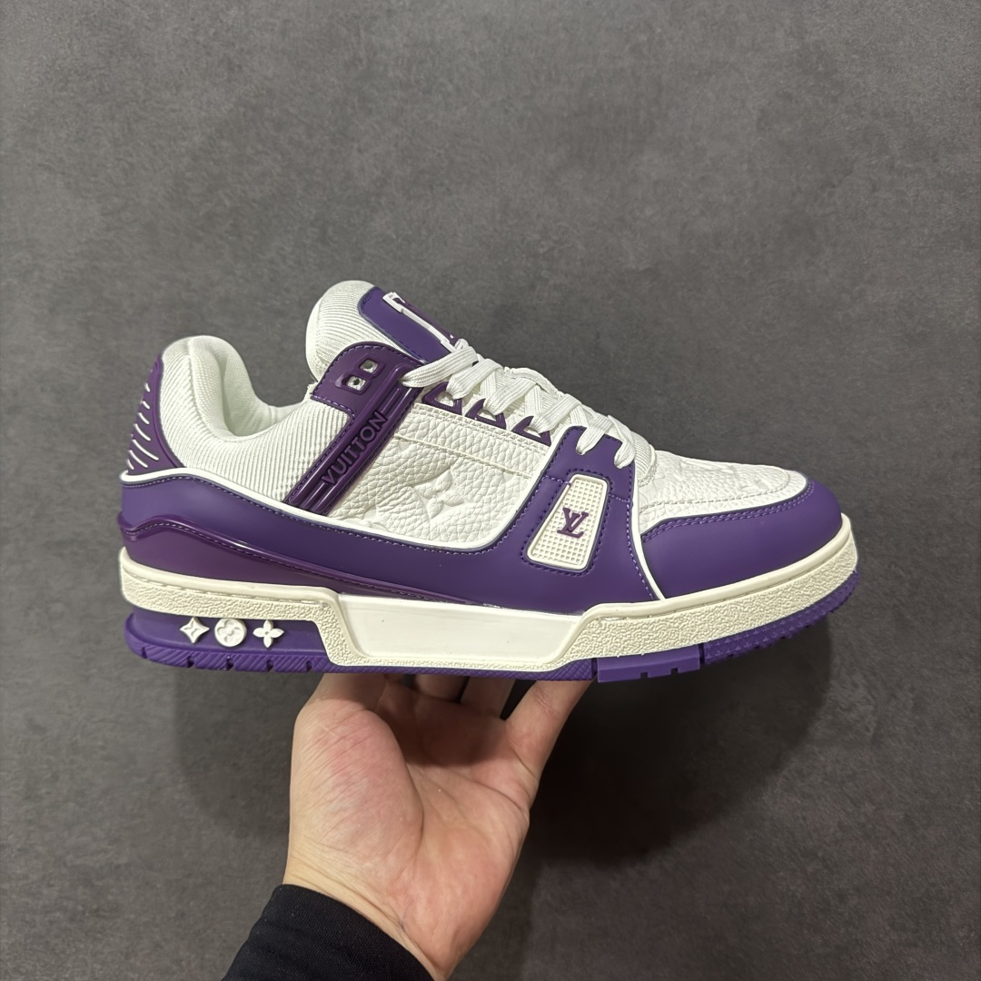 【头层礼盒版】Louis Vuitton LV Trainer 路易威登 驴牌 L家 情侣款 休闲 运动鞋 滑板鞋 广东大厂出品 头层皮料 高版本 极具性价比 做工版型到位 高清洁度 不偷工减料 非常推荐 尺码:35-45-选品中心