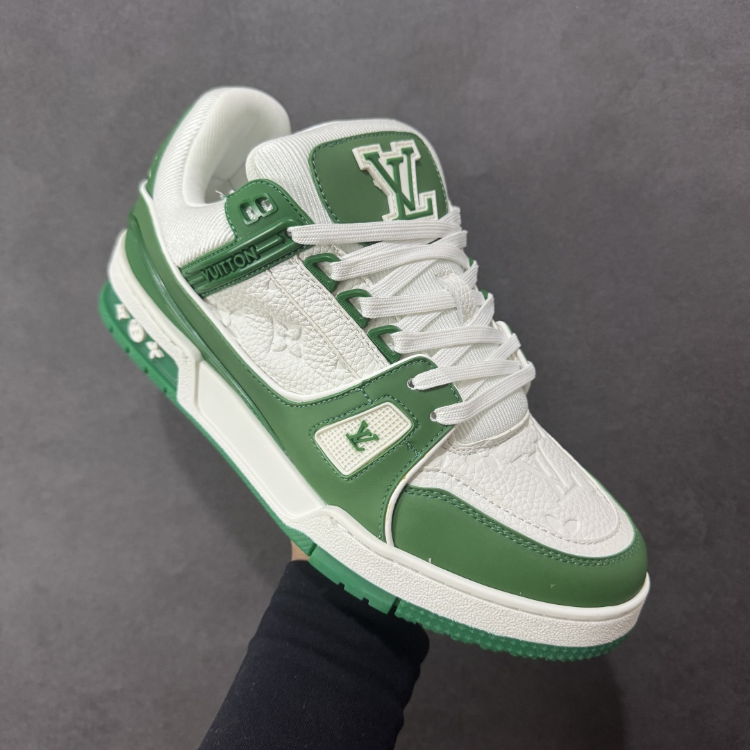 图片[3]-【头层礼盒版】Louis Vuitton LV Trainer 路易威登 驴牌 L家 情侣款 休闲 运动鞋 滑板鞋 广东大厂出品 头层皮料 高版本 极具性价比 做工版型到位 高清洁度 不偷工减料 非常推荐 尺码：35-45-选品中心
