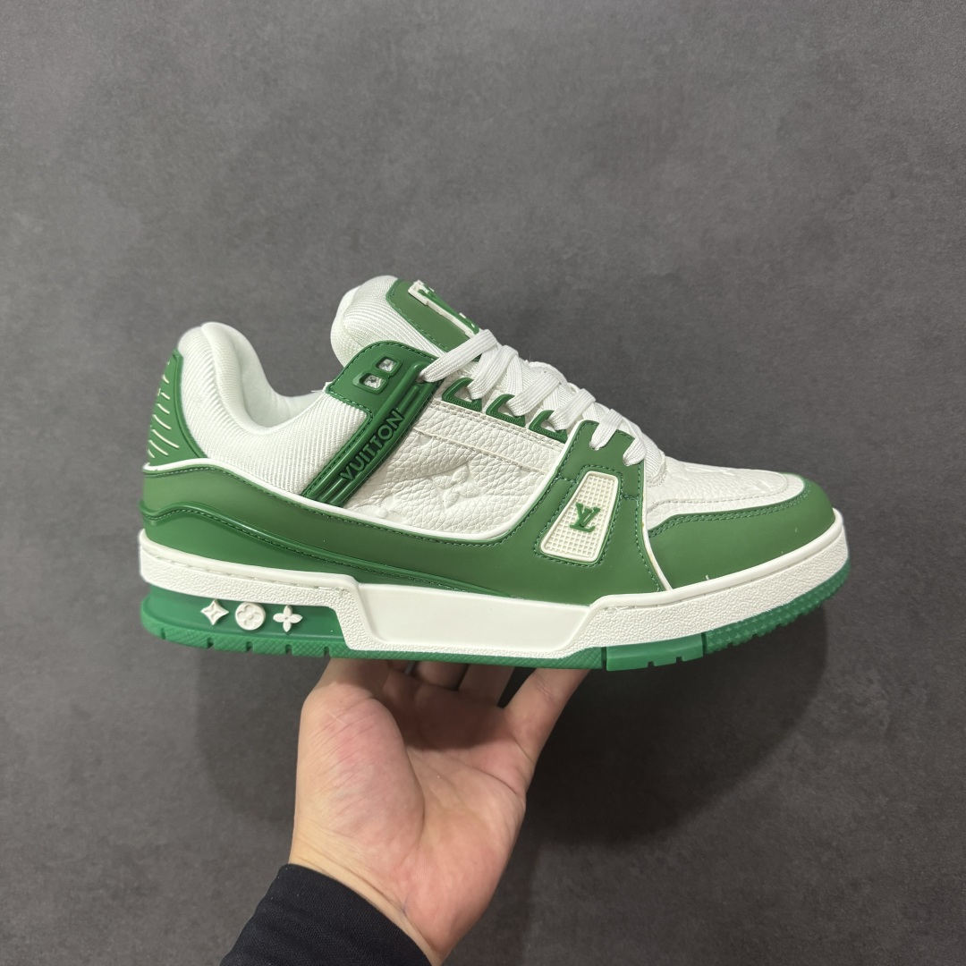 【头层礼盒版】Louis Vuitton LV Trainer 路易威登 驴牌 L家 情侣款 休闲 运动鞋 滑板鞋 广东大厂出品 头层皮料 高版本 极具性价比 做工版型到位 高清洁度 不偷工减料 非常推荐 尺码:35-45-选品中心