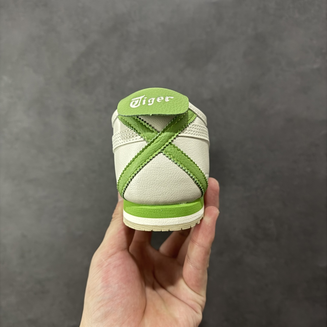 图片[4]-【公司级】Asics 鬼冢虎 Mexico 66 SD款 牛皮革 白绿色 印尼厂Oem原单材料 实拍上架 其余全部客供材料 淘宝B级代购店铺内供💯 四联官方吊牌 乳胶组合鞋垫、羊皮纸质中底 不用宰手买专柜 这里满足你👊🏼 尺码：36-45-选品中心