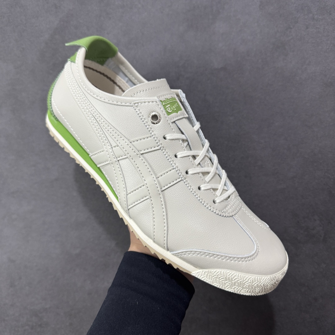 图片[3]-【公司级】Asics 鬼冢虎 Mexico 66 SD款 牛皮革 白绿色 印尼厂Oem原单材料 实拍上架 其余全部客供材料 淘宝B级代购店铺内供💯 四联官方吊牌 乳胶组合鞋垫、羊皮纸质中底 不用宰手买专柜 这里满足你👊🏼 尺码：36-45-选品中心