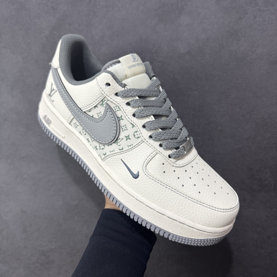 图片[3]-【定制版】Nike Air Force 1\’07 Low LV联名 印花米灰勾 空军一号低帮休闲板鞋  #原楦头原纸板 原装鞋盒 定制五金配件 内置全掌气垫 原厂鞋底 货号：HH7518-079  尺码：36 36.5 37.5 38 38.5 39 40 40.5 41 42 42.5 43 44 44.5 45-选品中心